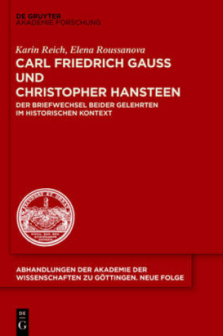 Cover of Carl Friedrich Gauss Und Christopher Hansteen