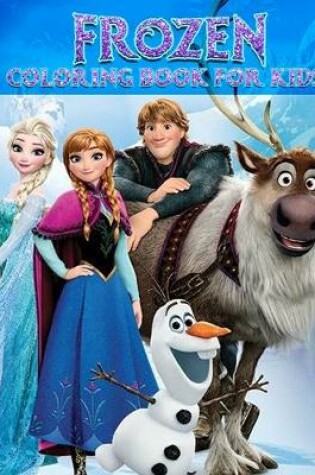 Cover of frozen coloring book for kids