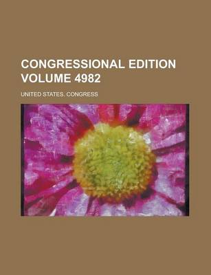 Book cover for Congressional Edition Volume 4982