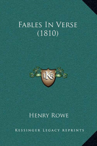 Cover of Fables in Verse (1810)