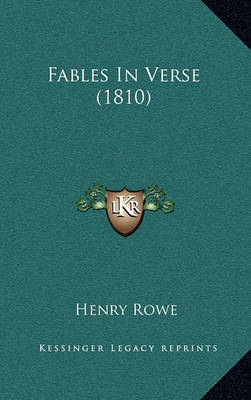 Book cover for Fables in Verse (1810)