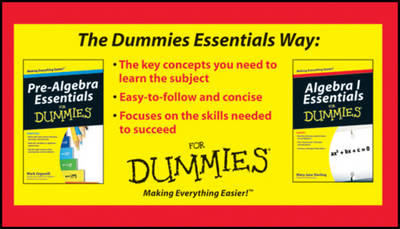 Book cover for Pre-algebra and Algebra I Essentials for Dummies Bundle