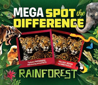 Book cover for Mega Spot the Difference: Rainforest