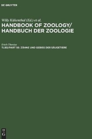 Cover of Zähne Und Gebiß Der Säugetiere