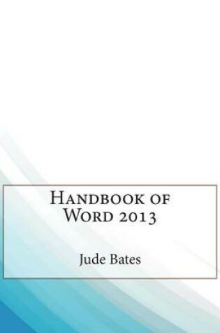 Cover of Handbook of Word 2013