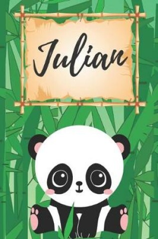 Cover of Julian Notizbuch Panda / Malbuch / Kritzelbuch / Tagebuch / Journal / DIN A5 / Geschenke