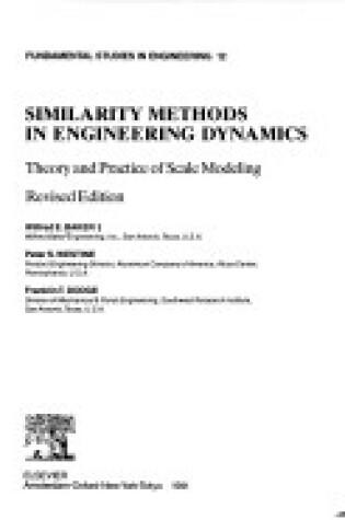 Cover of Similarity Methods in Engineering Dynamics