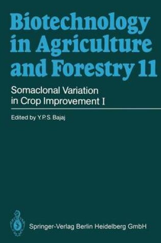 Cover of Somaclonal Variation in Crop Improvement I