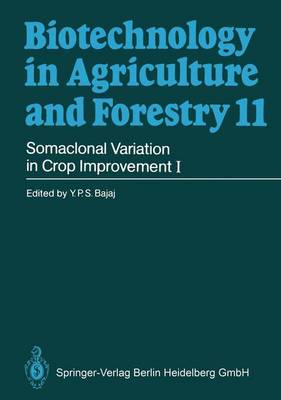 Book cover for Somaclonal Variation in Crop Improvement I