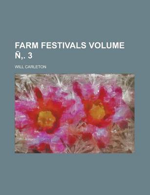 Book cover for Farm Festivals Volume N . 3