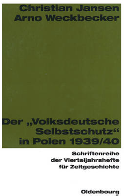 Book cover for Der "volksdeutsche Selbstschutz" in Polen 1939/1940