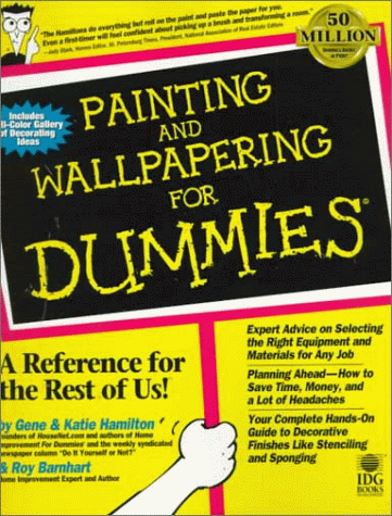 Book cover for Painting and Wallpapering for Dummies