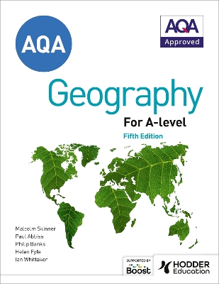 Book cover for AQA A-level Geography Fifth Edition