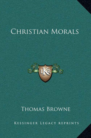 Cover of Christian Morals Christian Morals