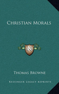 Book cover for Christian Morals Christian Morals