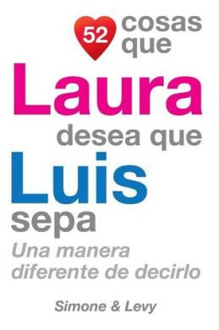 Cover of 52 Cosas Que Laura Desea Que Luis Sepa