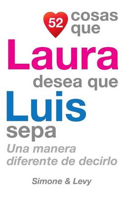 Book cover for 52 Cosas Que Laura Desea Que Luis Sepa