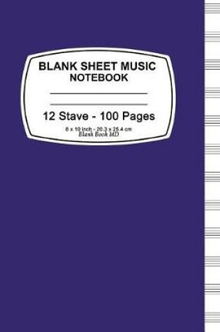 Cover of Blank Sheet Music Notebook (Violet)