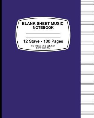 Book cover for Blank Sheet Music Notebook (Violet)