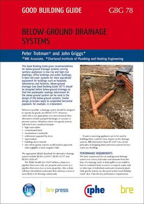 Book cover for Below-ground Drainage Systems