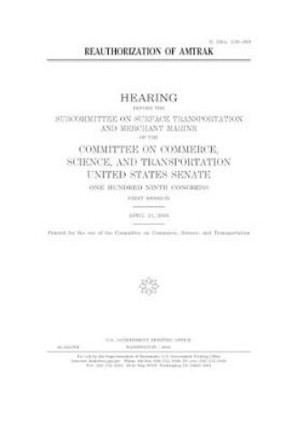 Cover of Reauthorization of Amtrak