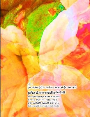 Book cover for L'amore non muore mai felice st. san valentino 14-2-22 raccogliere stampe d'arte in un libro Grace Divine Fotografia per Artista Grace Divine