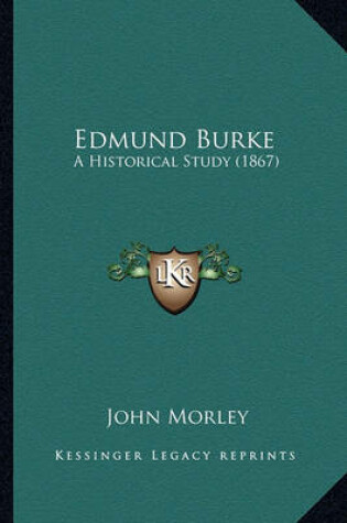 Cover of Edmund Burke Edmund Burke