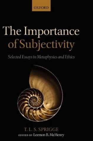 Cover of The Importance of Subjectivity