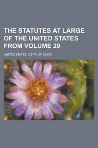 Cover of The Statutes at Large of the United States from Volume 29