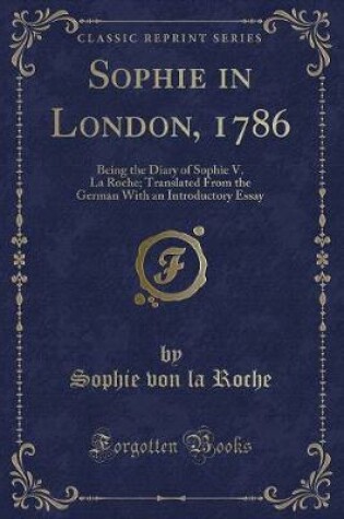 Cover of Sophie in London, 1786