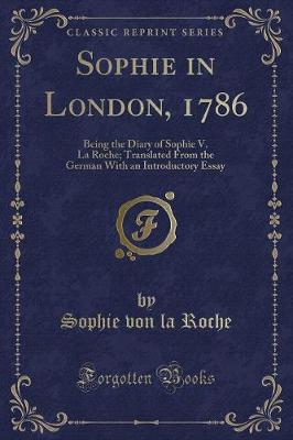 Book cover for Sophie in London, 1786