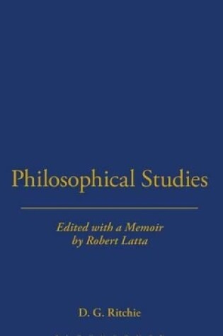 Cover of Philosophical Studies