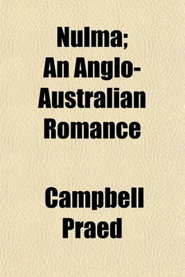 Book cover for Nulma; An Anglo-Australian Romance