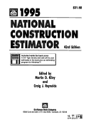 Cover of National Construction Estimator 95 with Disk