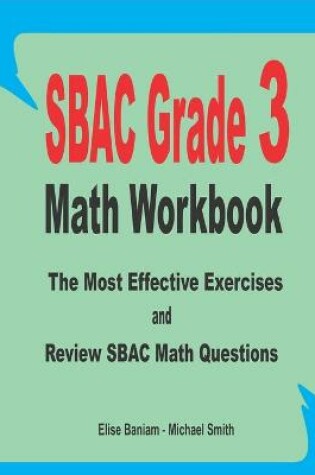 Cover of SBAC Grade 3 Math Workbook