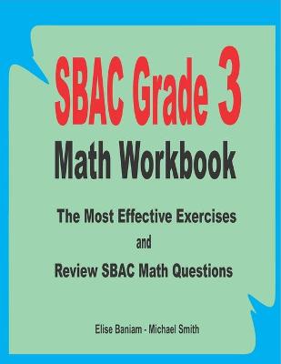 Book cover for SBAC Grade 3 Math Workbook