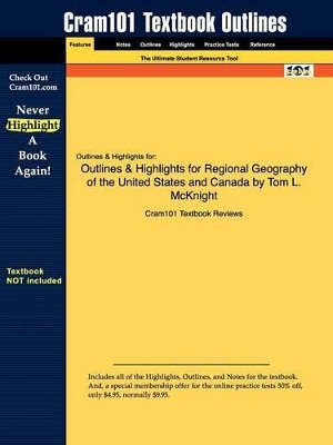 Book cover for Studyguide for Regional Geography of the United States and Canada by McKnight, Tom L., ISBN 9780131014732