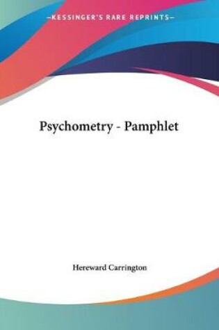 Cover of Psychometry - Pamphlet