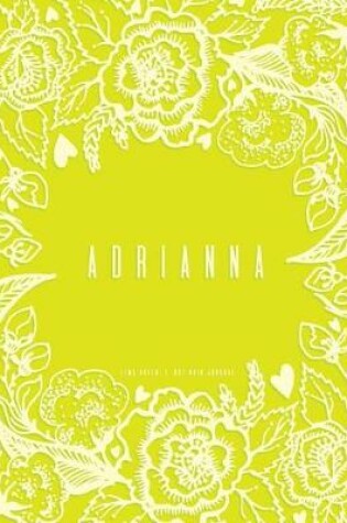 Cover of Adrianna Journal, Dot Grid, Lime Green