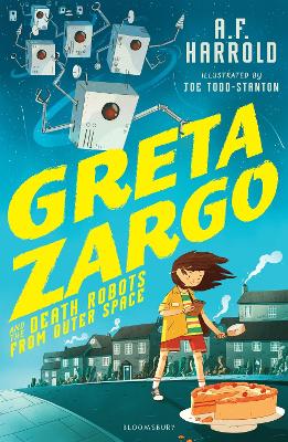Book cover for Greta Zargo and the Death Robots from Outer Space