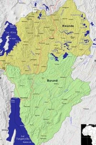 Cover of Modern Day Color Map of Rwanda and Burundi in Africa Journal