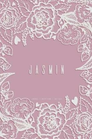 Cover of Jasmin. Dusty Pink Dot Grid Journal