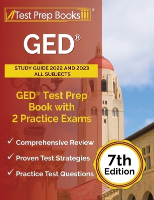 Book cover for GED Study Guide 2022 and 2023 All Subjects