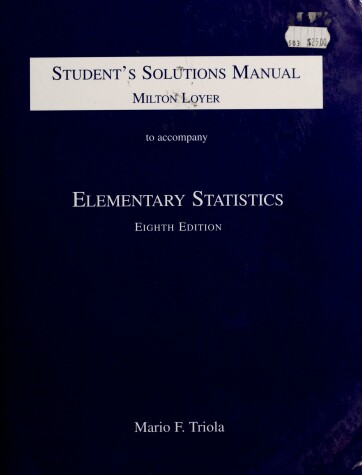 Book cover for Student's Solutions Manual