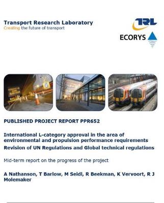 Book cover for International L-category approval in the area of environmental and propulsion performance requirements