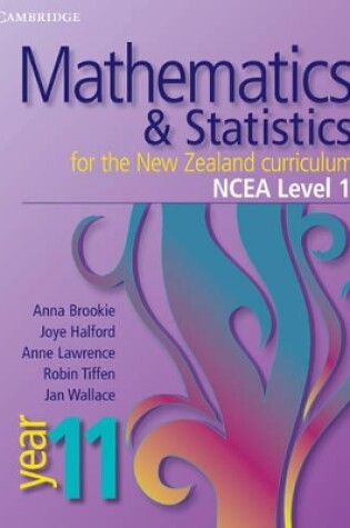 Cover of Mathematics and Statistics for the New Zealand Curriculum Year 11 NCEA Level 1