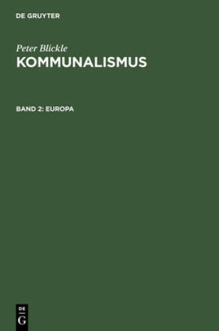 Cover of Kommunalismus, Band 2, Europa