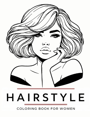 Book cover for Hairstyle Coloring Book for Women