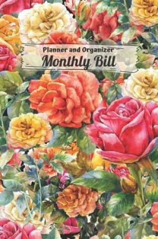 Cover of Monthly Bill Planner and Organizer