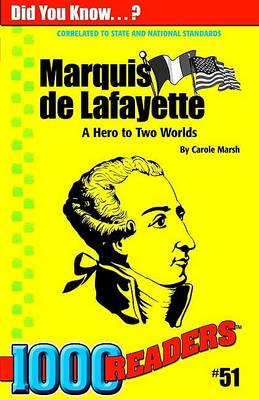 Book cover for Marquis de Lafayette